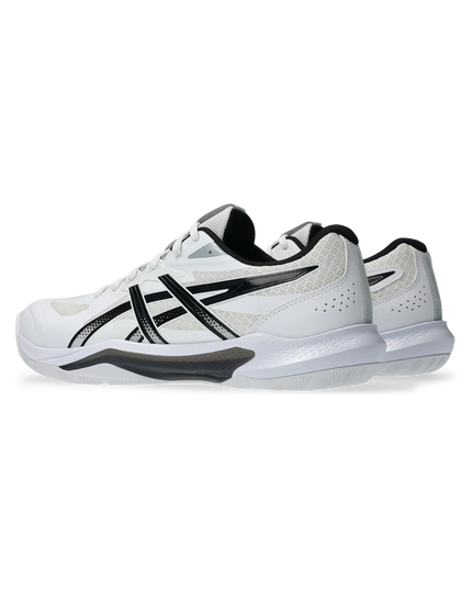 Asics Gel-Tactic 13 white / black angle 2