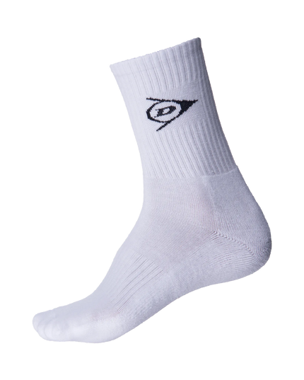 Dunlop Men's Crew Socks white single sock