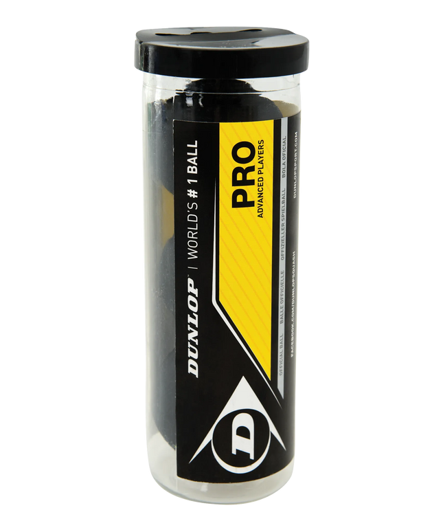 Dunlop Pro Squash Ball tube