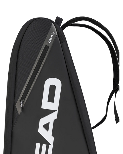 Head Tour Racket Bag XL black white zip pocket