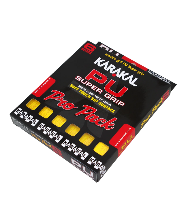 Karakal PU Super Grip Yellow Pro Pack