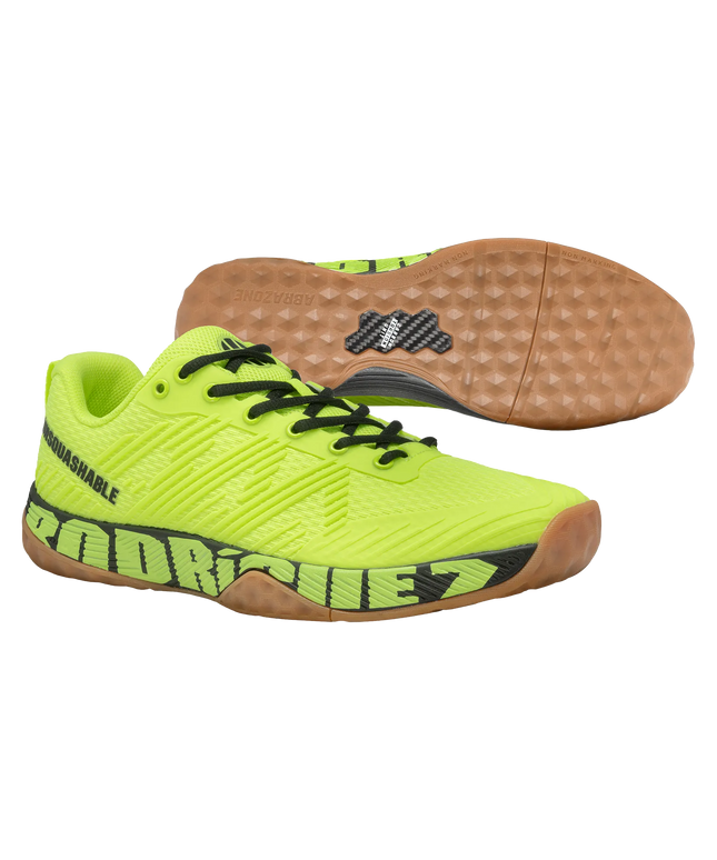 UNSQUASHABLE MIGUEL RODRÍGUEZ SPEZIAL Squash Shoe yellow angle